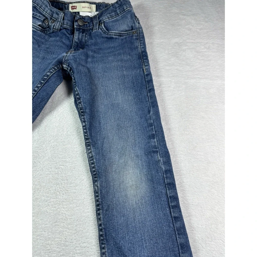 Levi's 511 Slim Jeans Youth Boy's Size 8 Regular (24x25) Light Wash Denim VTG